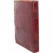 Grimoire / journal intime à pentagramme en cuir et papier ancien - (vierge) - (25cm x 19cm)