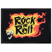 Petit paillasson flamme et crane rock'n'roll (35x50cm)