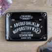 Petit plateau noir ouija Talking Board (vide poche, apritif, cendrier)