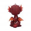 Petite Figurine dragon rouge style bobble head - Nemesis Now