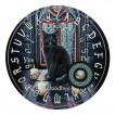 Petite table de spiritisme Ouija à chat noir