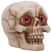 Petite tête de mort à grands yeux rouges délirants (8,7cm)