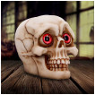 Petite tête de mort à grands yeux rouges délirants (8,7cm)