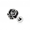 Piercing cartilage rose style antique