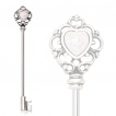 Piercing industriel cl  coeur d'opale