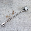 Piercing industriel clé à coeur d'opale