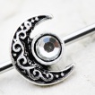 Piercing industriel tribal lune et soleil