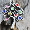 Piercing nombril arbre fruitier  strass