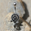 Piercing nombril Steampunk avec serpent