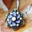 Piercing nombril style antique à fleur Camélia