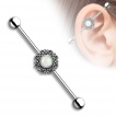 Piercing oreille industriel  Opale et coeurs vintages