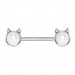 Piercing tton perl  oreilles de chat serties