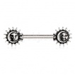 Piercing tton  soleils et lunes style ancien