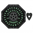 Plateau ouija octogonal 40cm (Brille dans le noir)