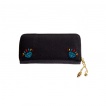 Pochette goth-rock Banned noir  crane de sucre et diamants brods