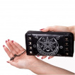 Pochette gothique noire  pentacle et symboles