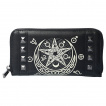 Pochette gothique noire à pentacle et symboles