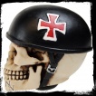 Pommeau levier de vitesse tte de mort  casque biker (8cm)