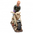Porte-bouteille en forme de moto squelette (18,9cm)