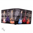 Porte-feuille  guitares lectriques sur notes de musique