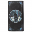 Portefeuille long à relief à chat noir sur cercle d'invocation - Lisa Parker