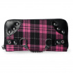 Portefeuille punk-rock tartan rose et noir  paire de menottes - Banned