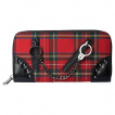 Portefeuilles punk-rock  tartan et menottes  chane - Banned