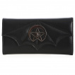 Portefeuilles similicuir noir à aile de chauve-souris et pentacle - Banned