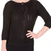 Pull femme noir vintage 