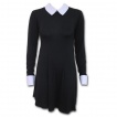 Robe Baby Doll rock noire  col Peter Pan