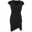 Robe courte gothique croise noire  mancherons