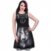 Robe goth-rock avec pige  rves et loup Yin et Yang