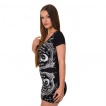 Robe goth-rock Banned noire style ouija à effet miroir