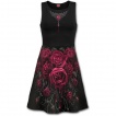 Robe gothique avec coeur de pierre et roses ensanglantés