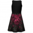 Robe gothique avec coeur de pierre et roses ensanglantés