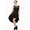 Robe gothique longue noire Banned SKULL CANDY