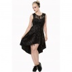 Robe gothique longue noire Banned SKULL CANDY