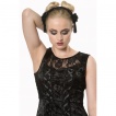 Robe gothique longue noire Banned SKULL CANDY