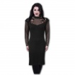 Robe longue élégante gothique à épaules dentelle