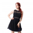 Robe noire double dentelle  dos chancr - Innocent Lifestyle