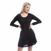 Robe noire gothique COLLETTE  manches laces - Innocent Lifestyle