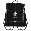 Sac à dos gothique suédine à pentacle BLAIRE SUEDE - Restyle