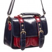Sac à main Banned bleu marine et rouge style cartable modèle