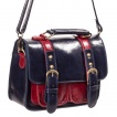 Sac  main Banned bleu marine et rouge style cartable modle 