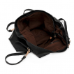 Sac  main en similicuir noir avec tte de mort bicolore