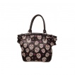Sac à main goth-rock Banned à cranes de sucre et fleurs