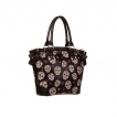 Sac à main goth-rock Banned à cranes de sucre et fleurs