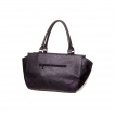 Sac à main gothique Banned noir à chauve-souris violettes en relief