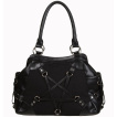 Sac à main gothique Banned noir à pentagrammes