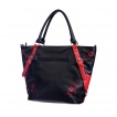 Sac à main gothique Banned noir et rouge à crane de sucre ajouré